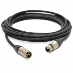 3 Pin Neutrik XLR Erkek+XLR Dişi-10 Metre- Audio Kablosu