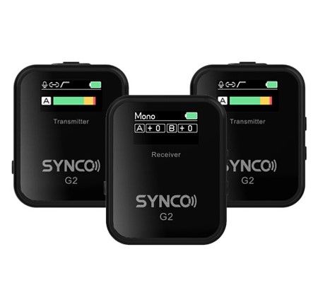 SYNCO G2(A2)- Kablosuz İkili Yaka Mikrofonu