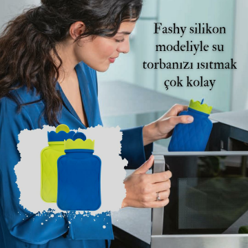 Fashy 6415-60 Silikon Cep Model Sıcak Su Torbası - Yeşil