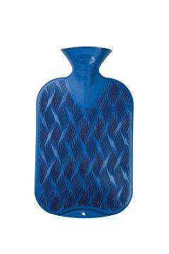 Fashy 6437-54 Dalga Desenli Sıcak Su Torbası - Mavi