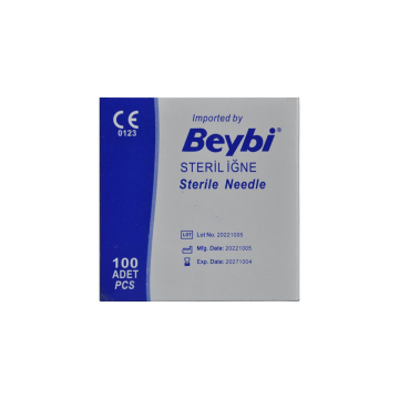Beybi Steril Enjektör İğne Ucu Siyah - 100 Adet