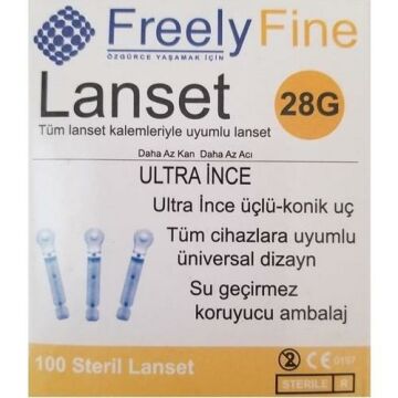 Freely Lanset (Parmak Delme İğnesi) - 100 Adet