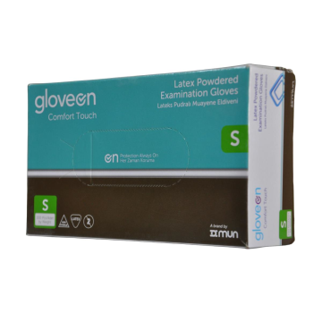 Gloveon Comfort Touch Lateks Pudralı Muayene Eldiveni Small - 100 Adet