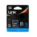 LinkTech 16GB Micro SD 30MB/S Adaptörlü Hafıza Kartı