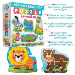 AteşTech  Baby Puzzle Hayvanlar 18 Ay+