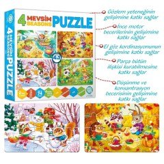 AteşTech  Baby Puzzle 4 Mevsim 18 Ay+