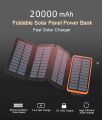 20000 mAh  Güneş Enerjili Solar Powerbank + 3 Panel