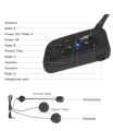 V6-Plus İntercom Bluetooth Motorsiklet Kask Kulaklık Su Geçirmez İnterkom
