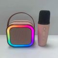 Karaoke Mikrofonlu RGB Işıklı Bluetooth Hoparlör-SD02