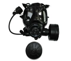 MKE SR10-ST Tam Yüz Askeri İş Güvenliği Gaz Maskesi + 2 Adet KBRN NBC Koruma MKE D12 Filtre