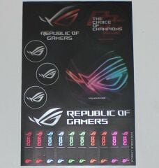 Asus Republic Of Gamers Rog Sticker Etiket ABQRV456