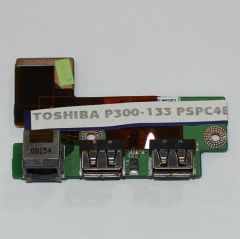 Toshiba Satellite P300 133 PSPC4E Dual Usb Ethernet Board AEJXY478
