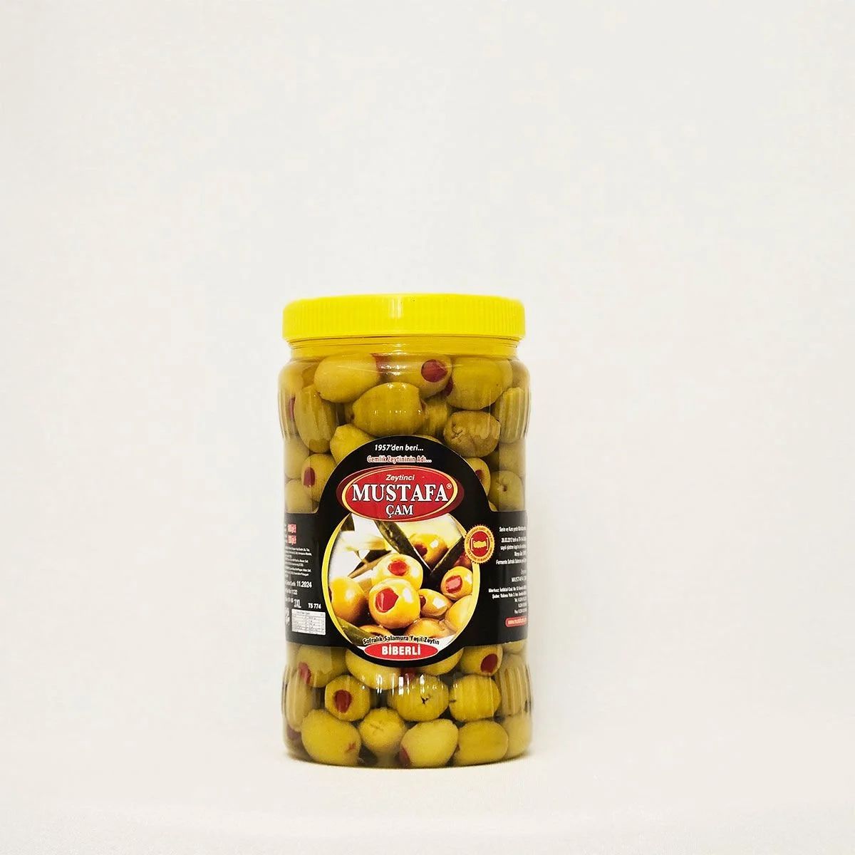 Biberli Yeşil Zeytin  1 Kg