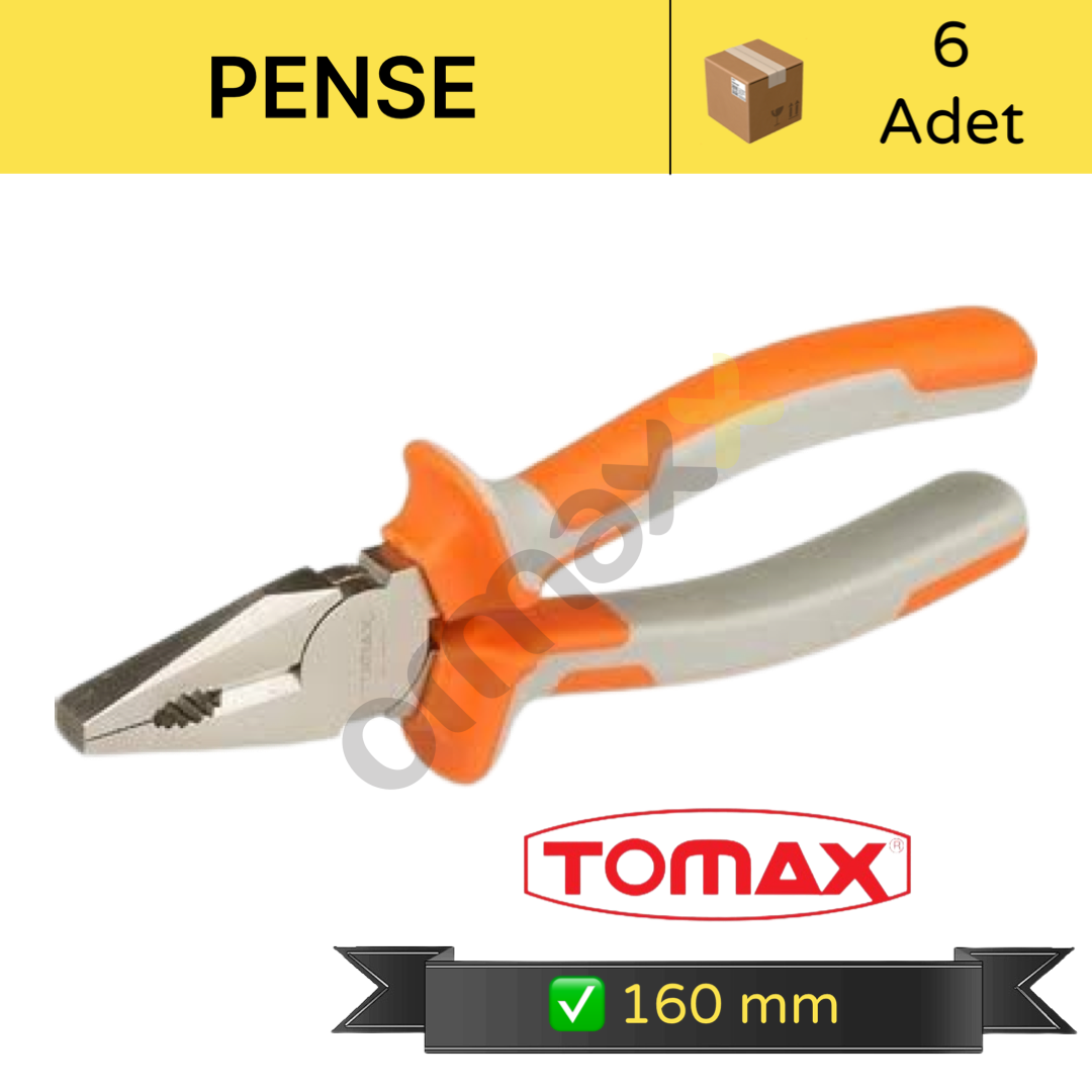 Tomax Kombine Pense 160 mm 6'lı Paket
