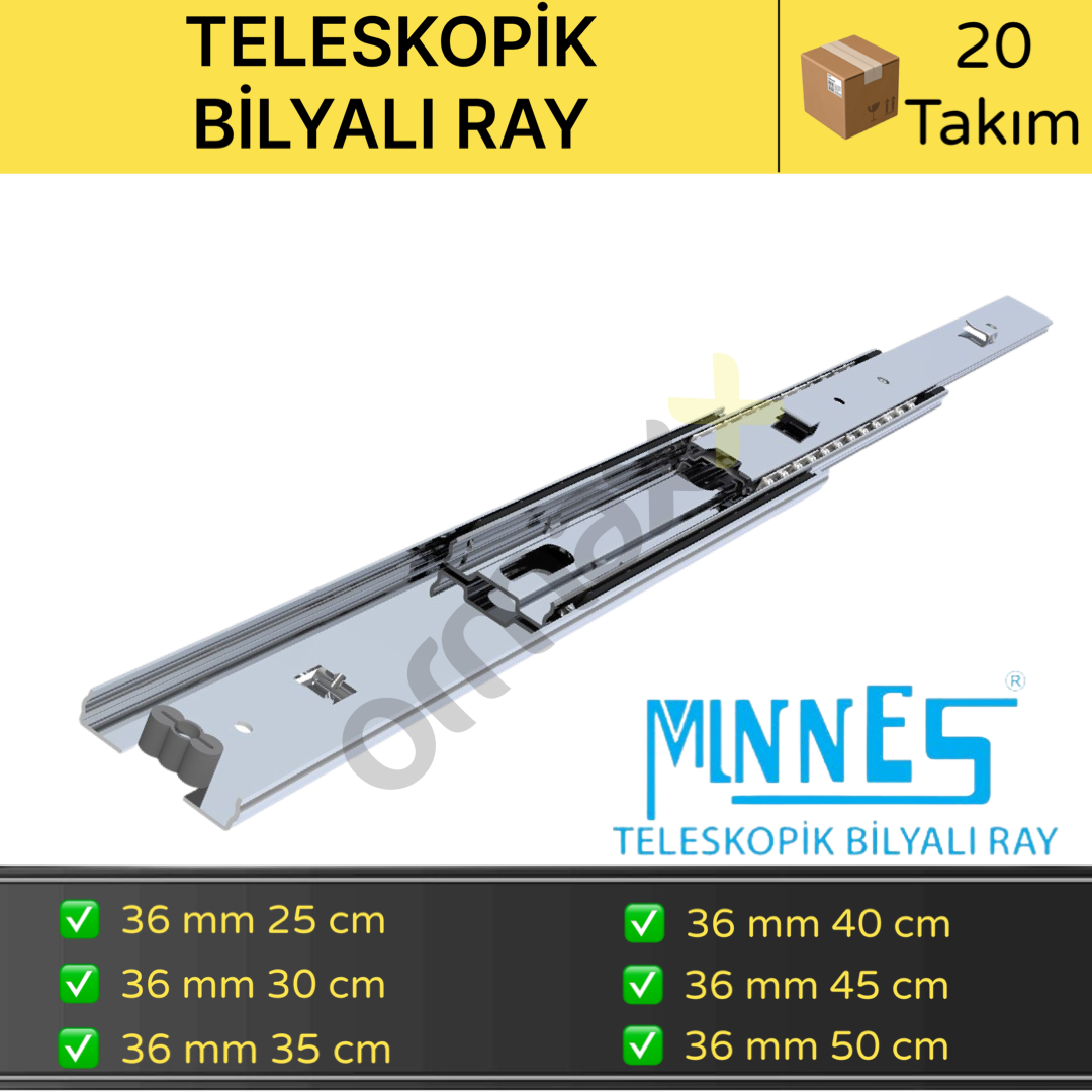 Minnes Teleskopik Ray 36*400 Mm 20'li Koli