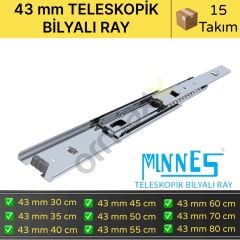 Minnes Teleskopik Ray 43*550 Mm 15'li Koli