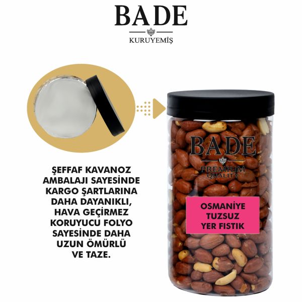 Tuzsuz Yer Fıstık Osmaniye Yerli Jumbo İri Boy 400 gr.