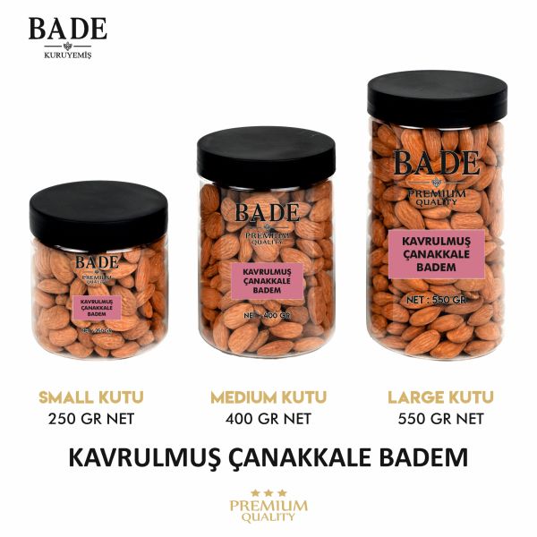 Kavrulmuş Badem Çanakkale Jumbo İri Boy 250 gr.