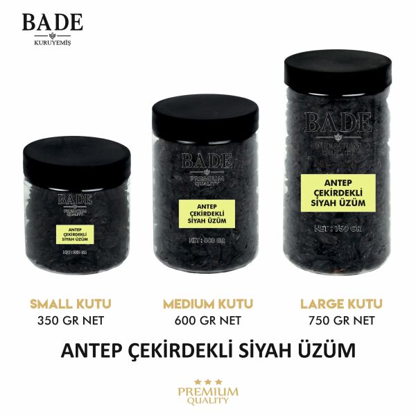 Çekirdekli Siyah Antep Üzümü İri Boy 600 gr.