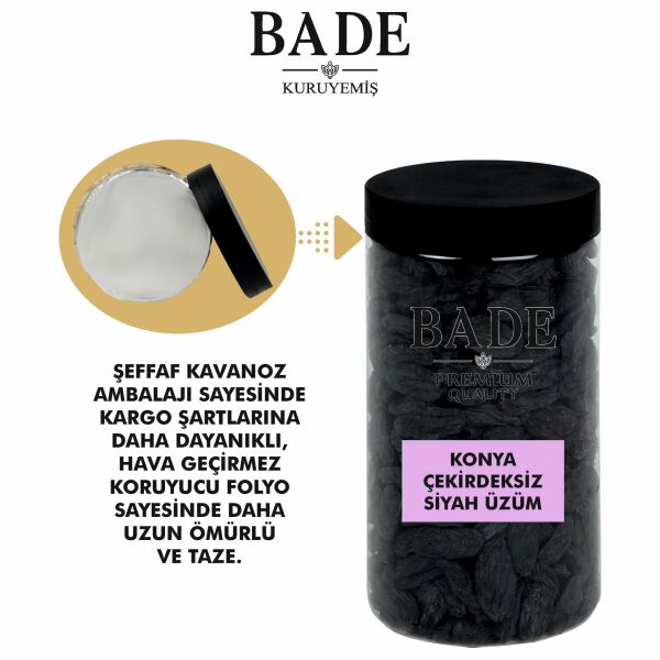 Siyah Çekirdeksiz Konya Üzümü İri Boy 750 gr.