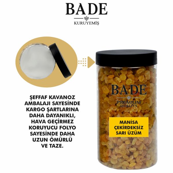 Sarı Çekirdeksiz Manisa Üzümü İri Boy 350 gr.