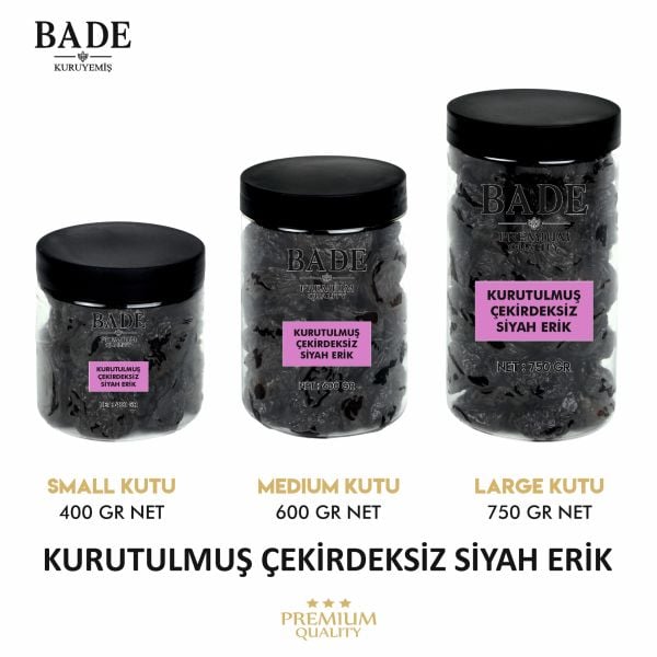 Siyah Erik Çekirdeksiz Jumbo İri Boy 400 gr.