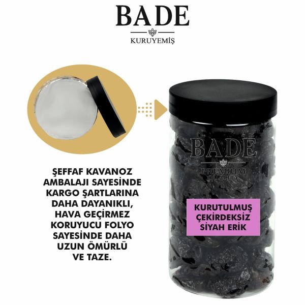 Siyah Erik Çekirdeksiz Jumbo İri Boy 400 gr.