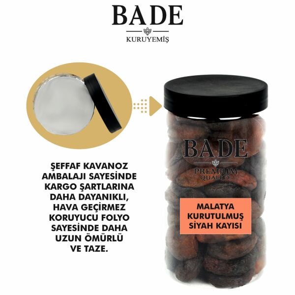 Siyah Kayısı Kurusu Malatya Jumbo İri Boy 900 gr.