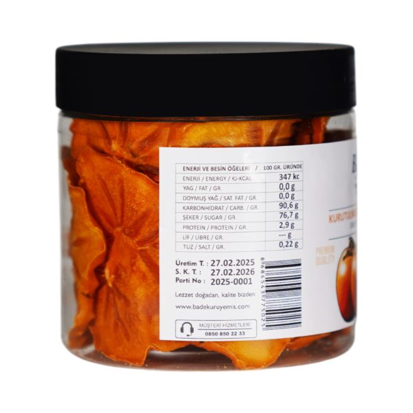 Cennet Hurması Kuru Meyve Cipsi - Şekersiz Katkısız Doğal Sağlıklı Atıştırmalık 125 gr.