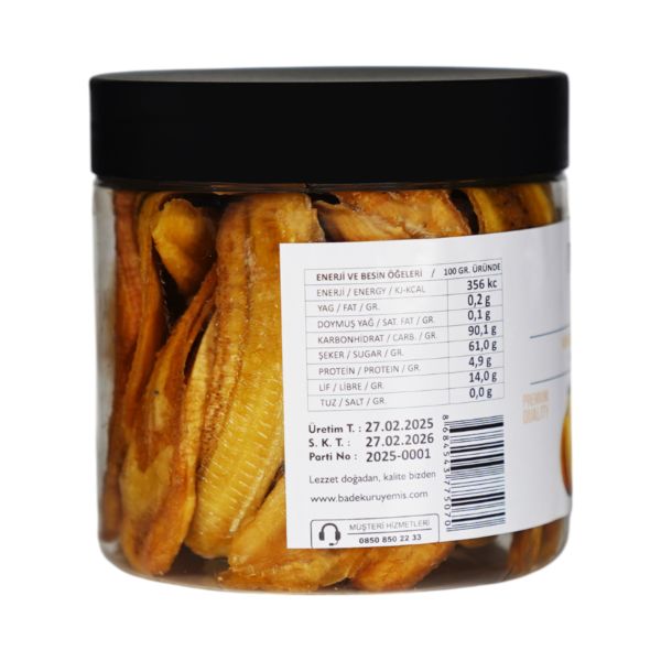 Muz Kuru Meyve Cipsi - Şekersiz Katkısız Doğal Sağlıklı Atıştırmalık 150 gr.