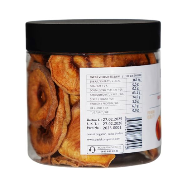 Şeftali Kuru Meyve Cipsi - Şekersiz Katkısız Doğal Sağlıklı Atıştırmalık 150 gr.