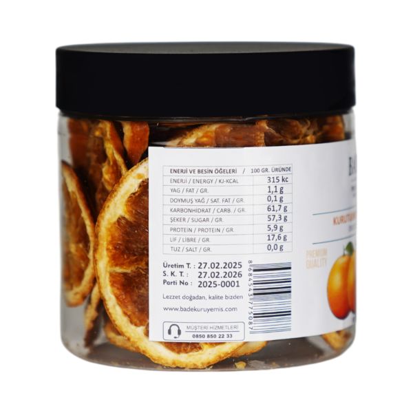 Portakal Kuru Meyve Cipsi - Şekersiz Katkısız Doğal Sağlıklı Atıştırmalık 80 gr.