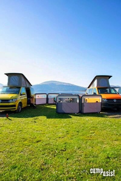 Campasist AirWind-840 Havalı Karavan Rüzgar Duvarı / Bariyer 840x140 3 Panel