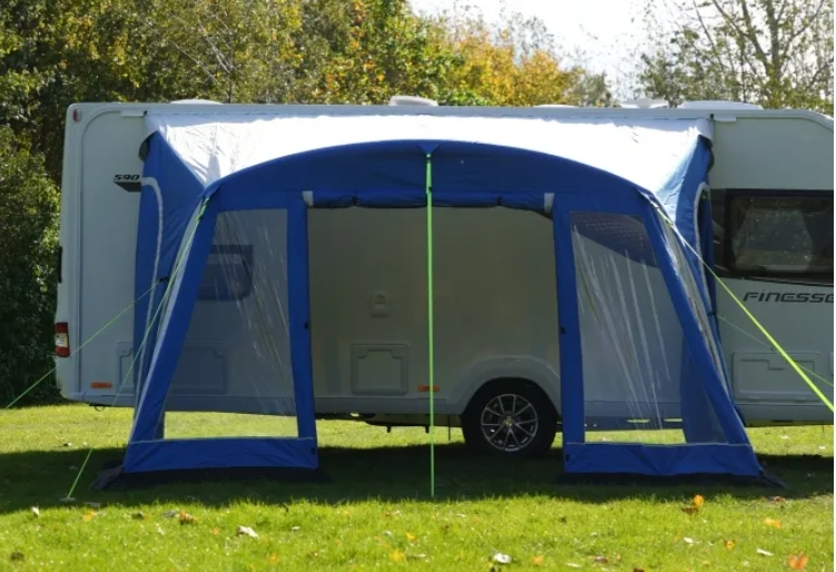 Yeni Model 390 cm Karavan Önü Şişme Çadır Airtent (MAVİ)