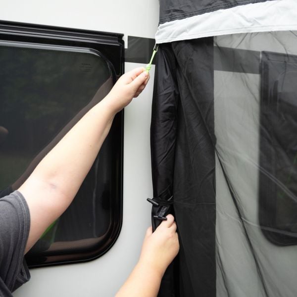 Yeni Model 390 cm Karavan Önü Şişme Çadır Airtent (MAVİ)