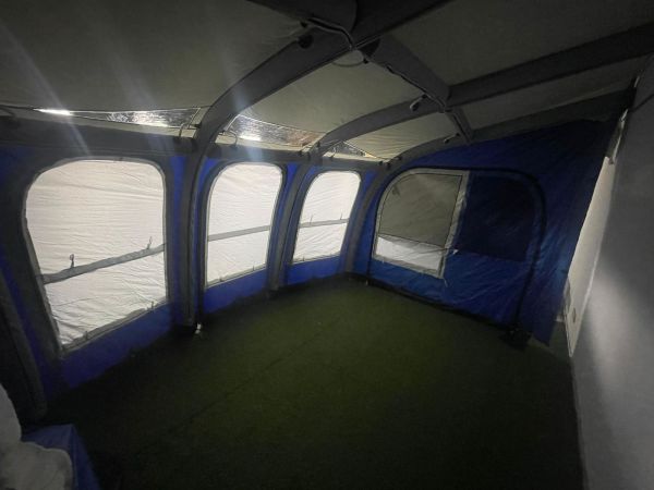 Yeni Model 360 cm Karavan önü Şişme Çadır Airtent(MAVİ)