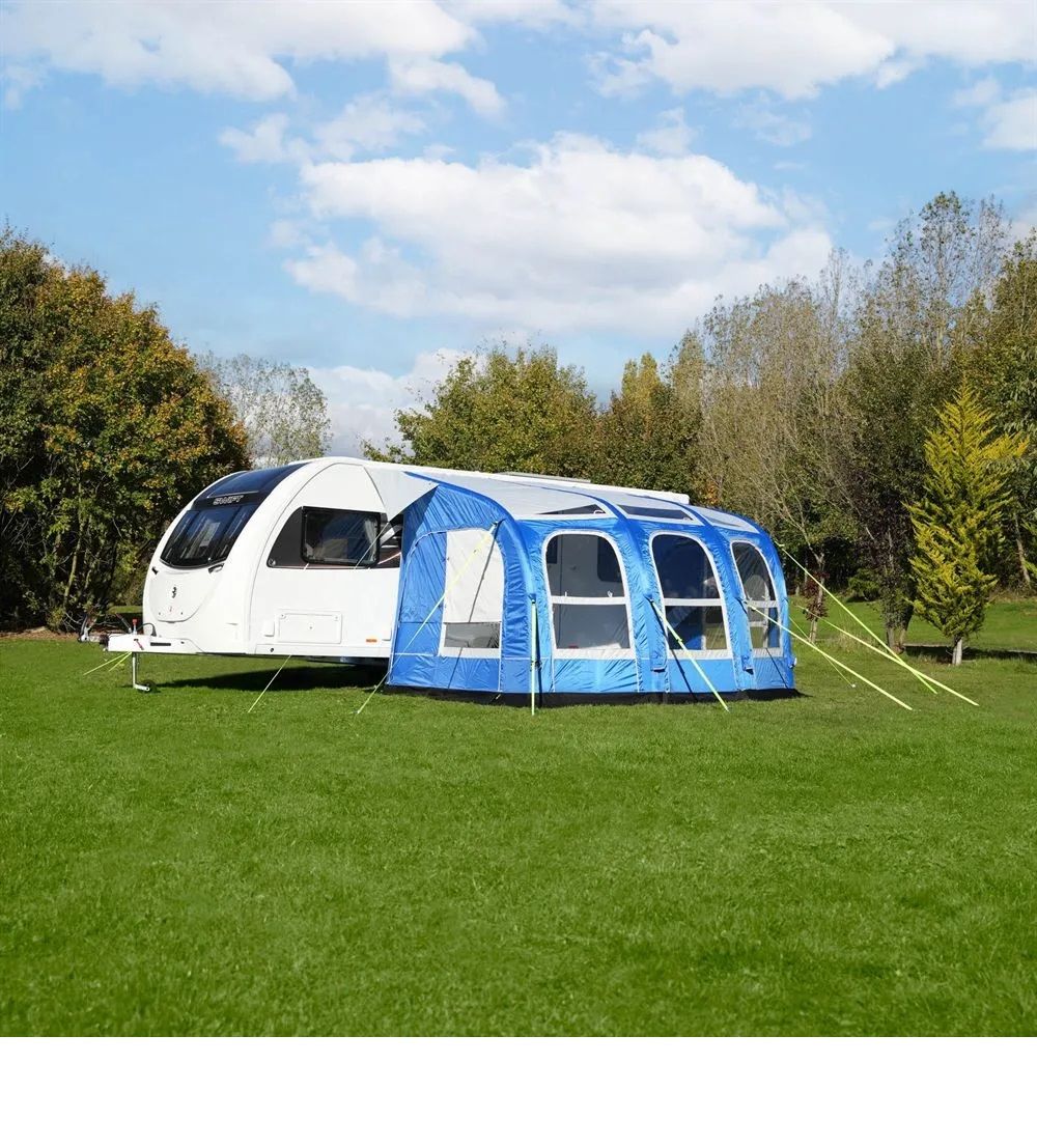 Yeni Model 360 cm Karavan önü Şişme Çadır Airtent(MAVİ)