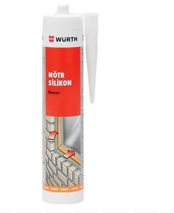 NÖTR SİLİKON ŞEFFAF WÜRTH 310ml.