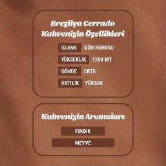 Brezilya Cerrado 250gr Filtre Kahve