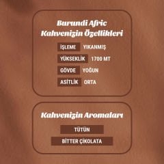 Burundi Afric 1kg Filtre Kahve