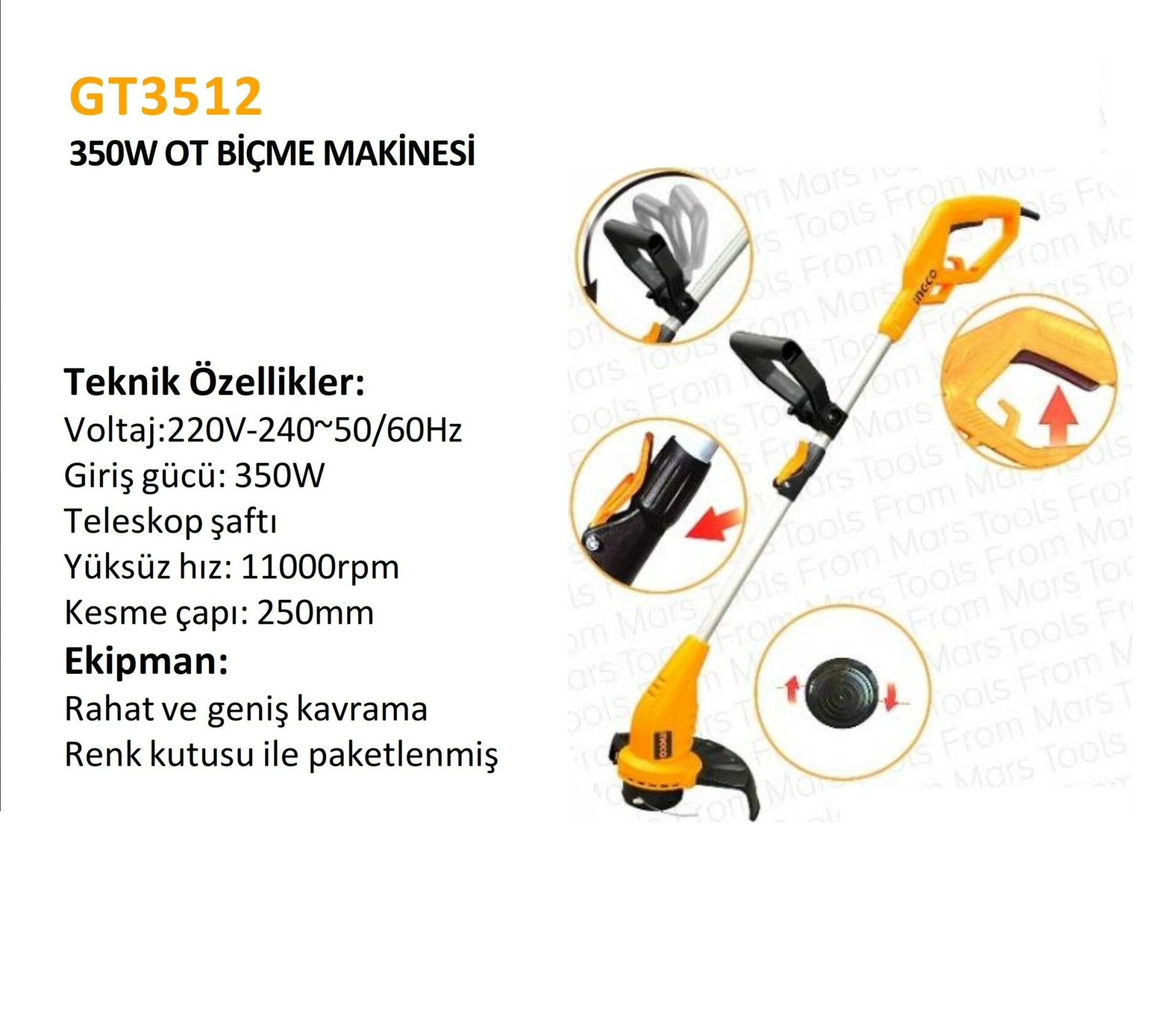 350W OT BİÇME MAKİNESİ