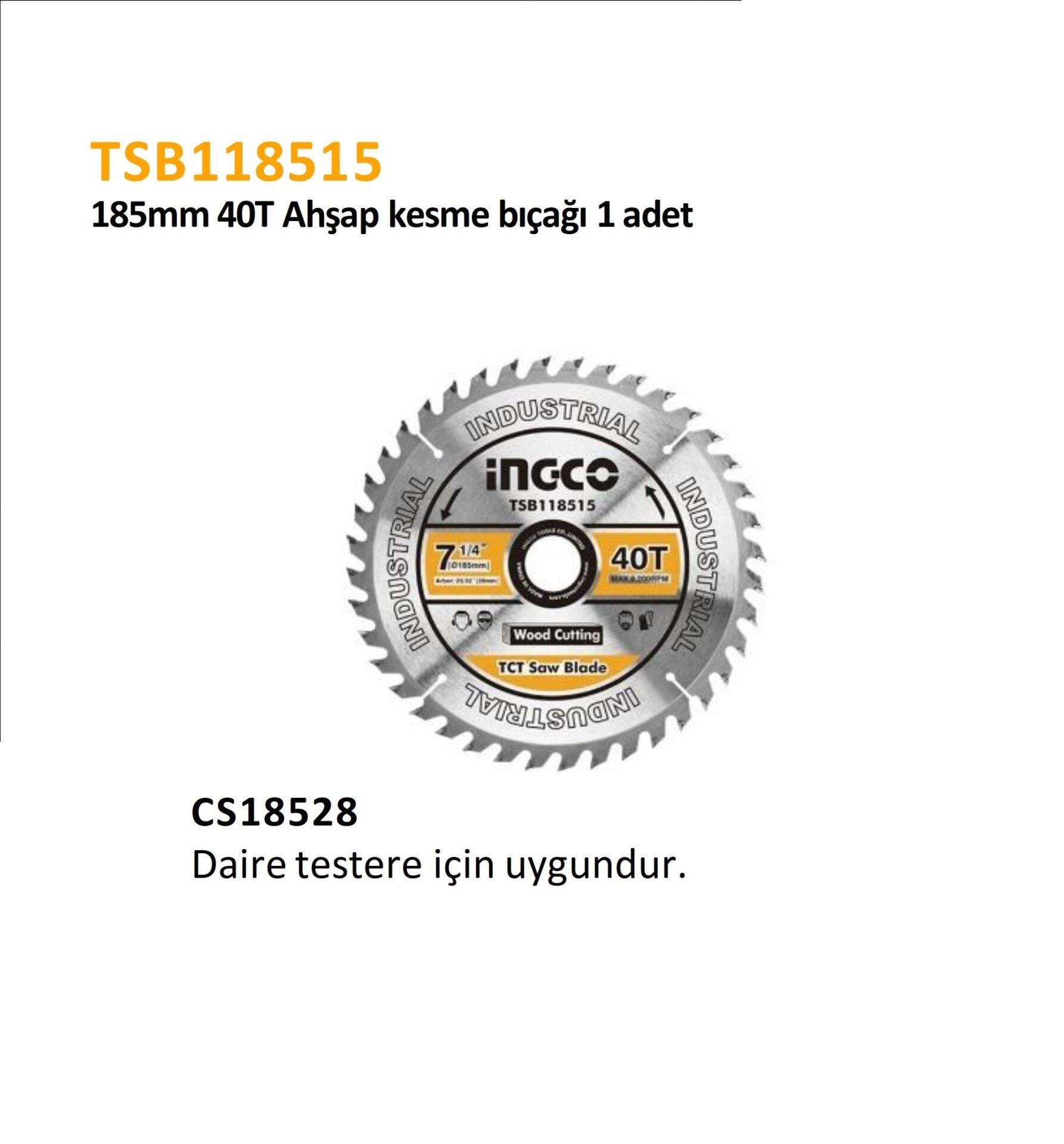 185MM AHŞAP KESME BIÇAĞI