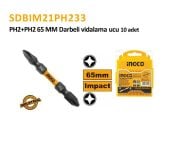 PH2+PH2 65MM IMPACT SERİ ÇİFT YÖNLÜ VİD. UCU 1 PKT