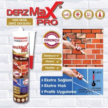 Vodabond Derzmax Pro Derz Dolgusu 480 gr Beyaz