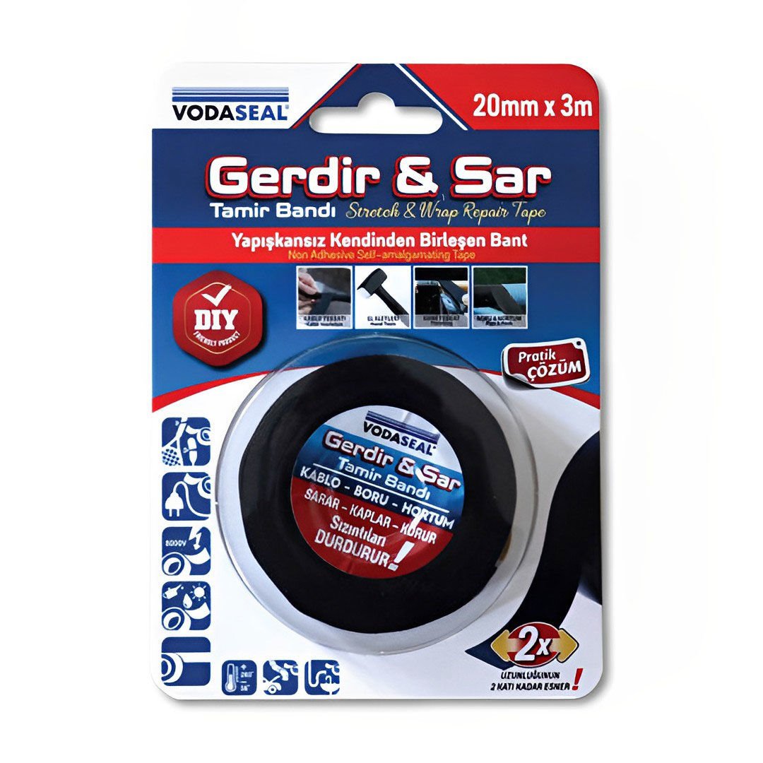 Vodaseal Gerdir & Sar Tamir Bandı (Kauçuk tamir bandı)