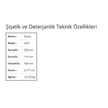 Starax 4015 Askılı Şişelik