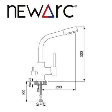 Newarc Arıtma Su Girişli Evye Bataryası