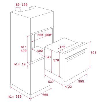 Teka HLB 830 SS Siyah Ankastre Fırın