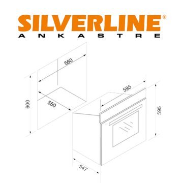 Silverline BO6503W01 Beyaz Fırın