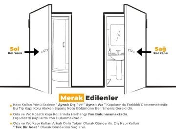 Nobel Pladium Matsiyah Rozetli Kapı Kolu